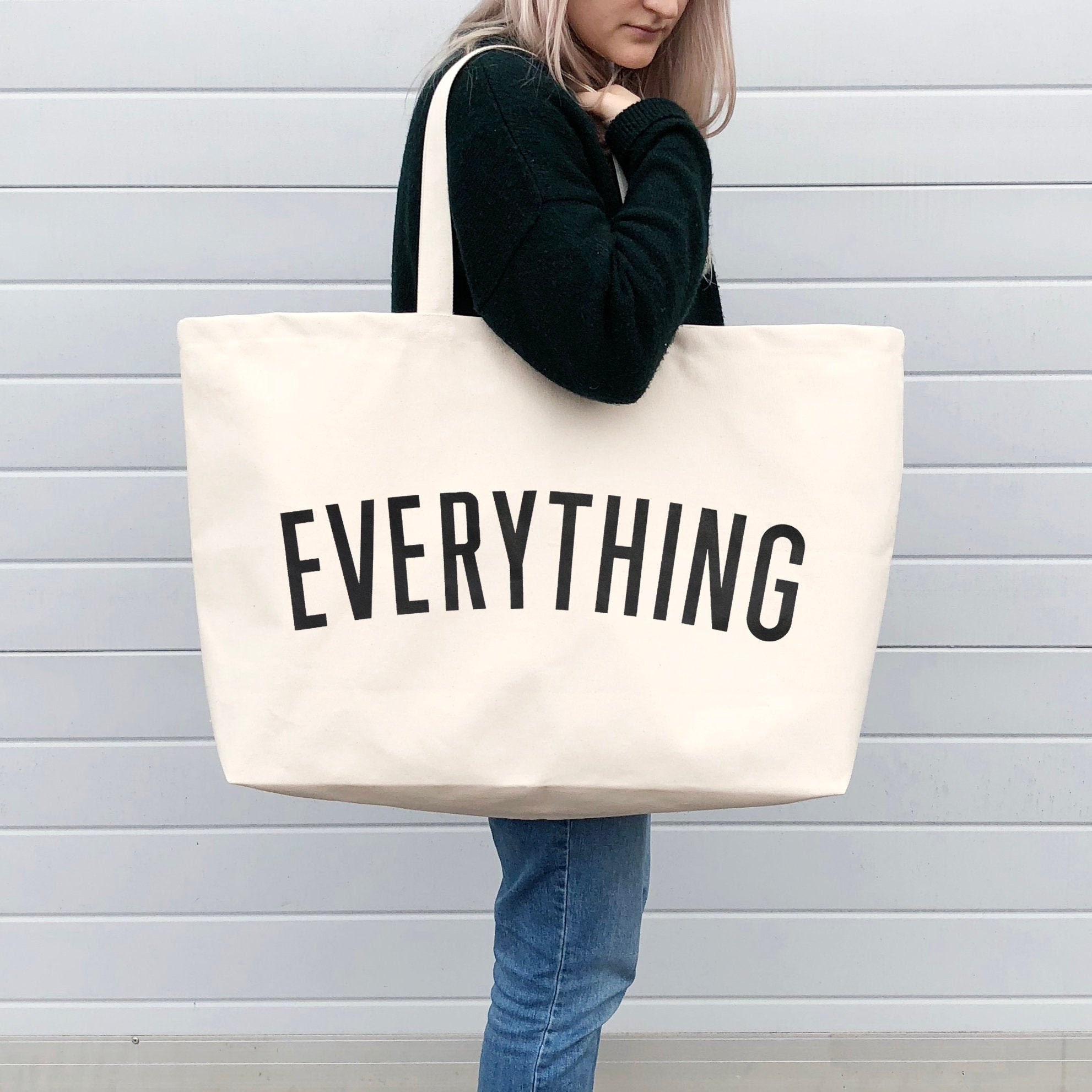 Really big EVERYTHING canvas bag