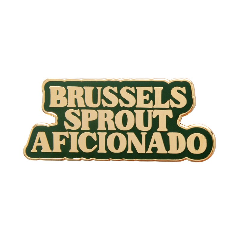 Brussels Sprout Aficionado Pin Hard Enamel Pin Christmas Pin Xmas Gift Stocking Filler Lapel Pin Pins Christmas Brooch Gift image 5