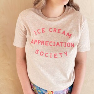 Ice Cream Appreciation Society T-shirt Unisex Slogan Tee Graphic Tee Women's Slogan T-Shirt Ice cream lovers Gift Mens t-shirt image 8