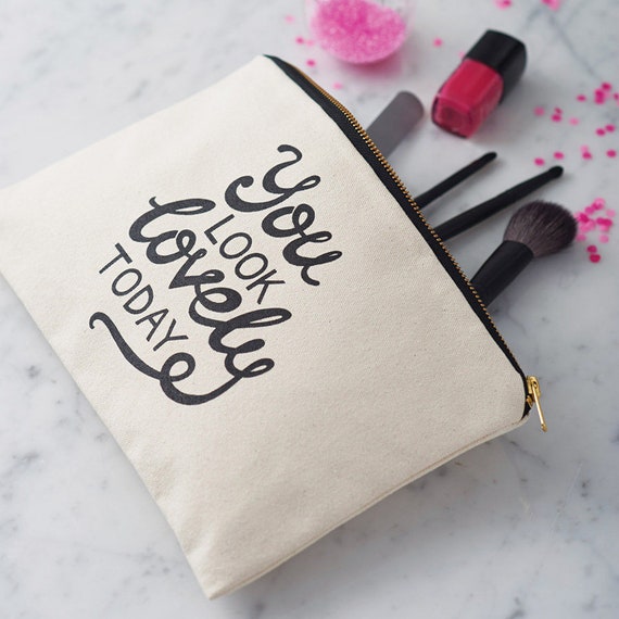 Pouch With Quote Cute Makeup Pouch Motivational Bag You 