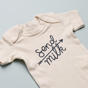 Mum and Baby T Shirt Mother Baby Clothing Set Send Coffee/Send Milk Set Alphabet bags image 4