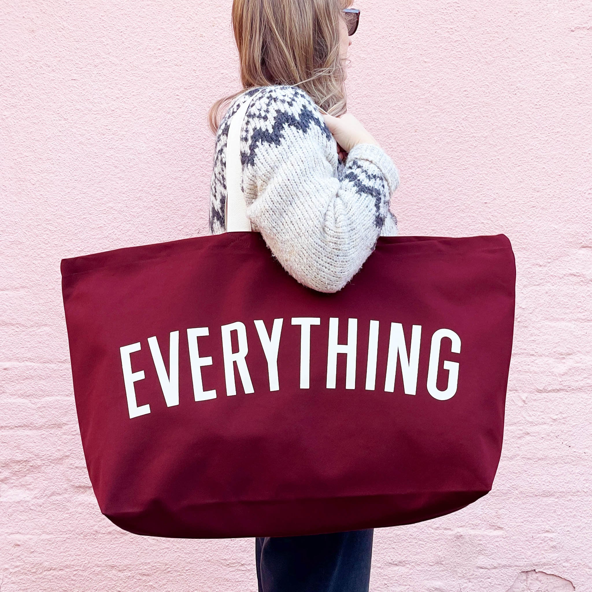 Everything Really Big Bag Weekender Bag Giant Canvas Grocery Bag Maxi  Shopper Bag Oversized Bag Extra Large Canvas Bag 