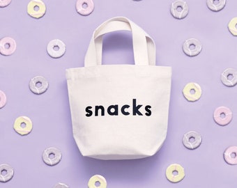 Kid&#39;s Snacks Bag - Funny Kid&#39;s Tote - Children&#39;s Tote Bag - Mini Bag - Kid&#39;s Lunch Box - Snacks Canvas Bag - Busy Bag - Alphabet Bags