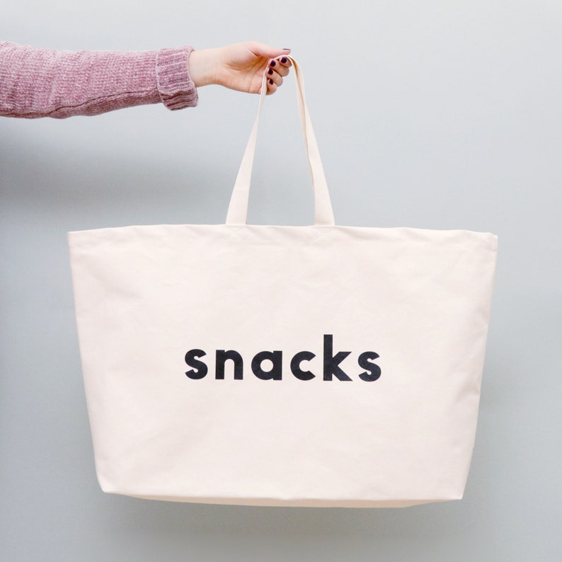 Oversized Canvas Bag Alphabet Bags Weekender Bag Snacks Really Big Bag Giant Canvas Grocery Bag Large Canvas Shopper