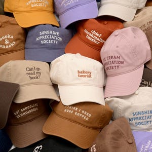 Ice Cream Appreciation Society Cotton Baseball Cap | Embroidered Dad Hat | Ice Cream Lover Gift image 17
