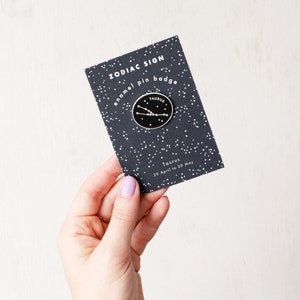 Taurus Pin Zodiac Pin Constellation Enamel Pin Hard Enamel Pin Enamel Pin Pins Flair Birthday Pin Badge Starsign Gift image 2