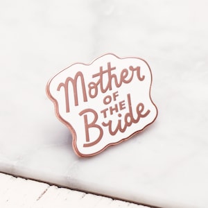 Pin de esmalte de madre de la novia - Pin de boda - Insignia de despedida de soltera - Pin de despedida de soltera - Pin de esmalte - despedida de soltera - Insignia de pin - Cobre