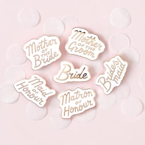 Wedding Enamel Pin - Choose any pin - Hen Party Badge - Bachelorette Party - Enamel Pin - Bridesmaid Gift - Bridal gift - Wedding Pin Badge