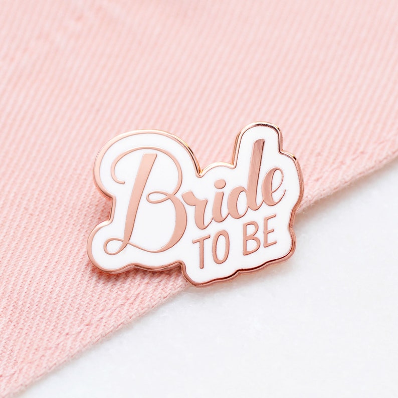 Set of 3 Wedding Enamel Pin Set Hen Party Badges Bachelorette Pins Hard Enamel Pin bachelorette party Bride Gift Wedding Pins image 7