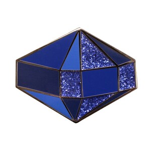 Sapphire Birthstone Hard Enamel Pin | September Birthday Gem Lapel Pin ...