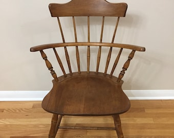 Vintage Children's Sack-Back Windsor Wood Chair