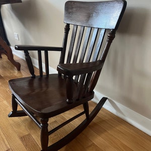 Child's Wood Rocking Chair Made By Johnson Chair Co.