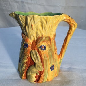 Vintage Burleigh Ware Rabbit Jug Staffordshire - Etsy