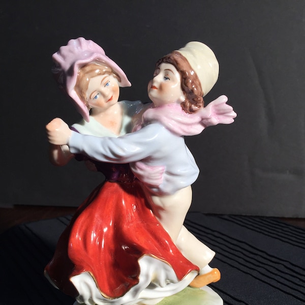 Vintage Porcelain A.W.F. Kister / Scheibe Alsbach Porcelain Figurine from Town Musicians of Bremen