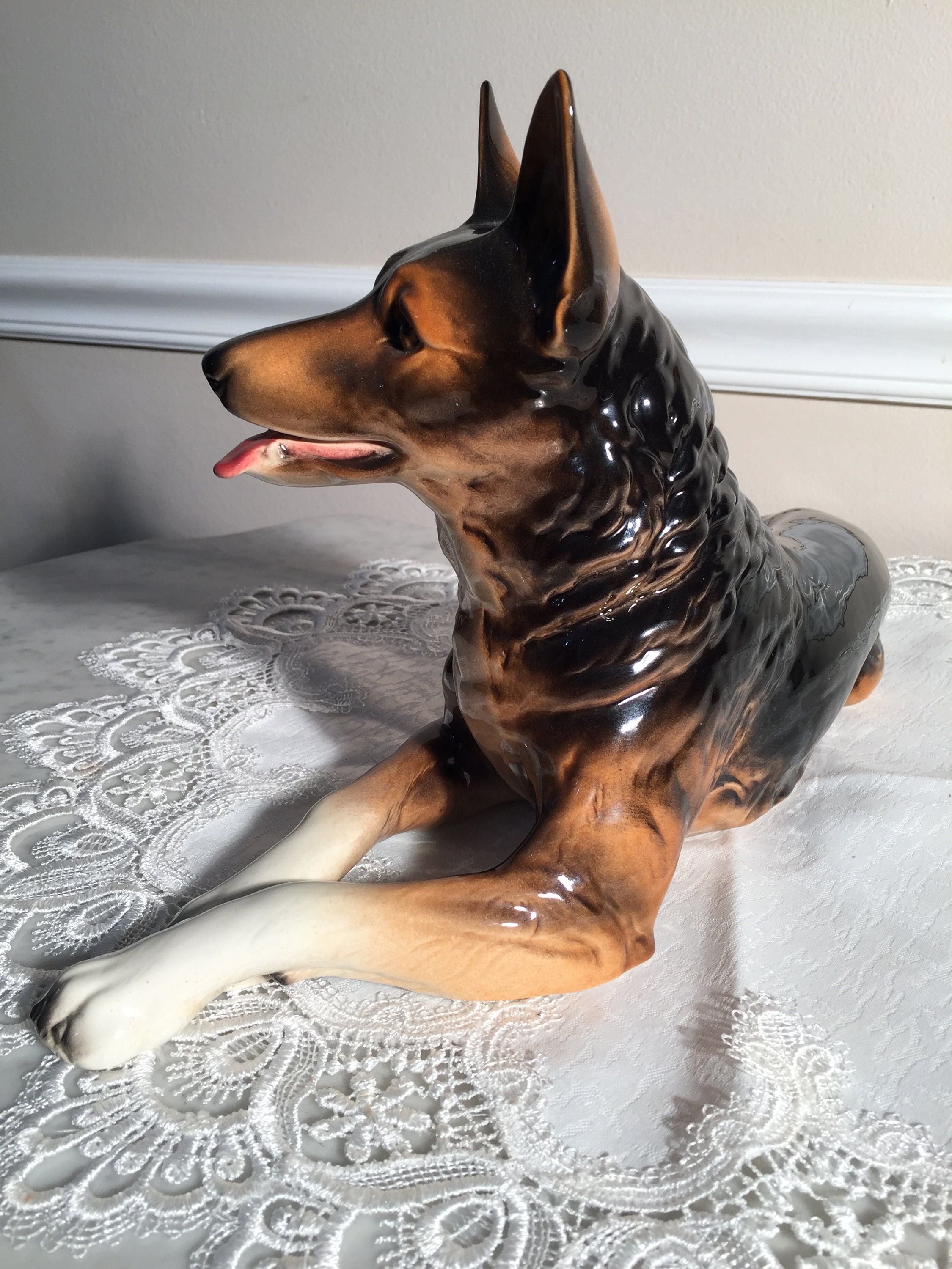 Goebel W. Germany Large German Shepherd Dog - Porcelain