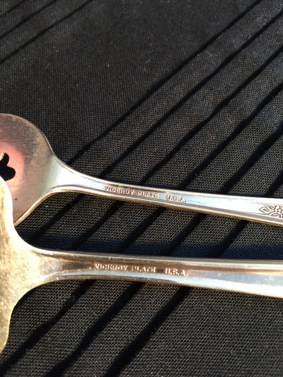 Vintage Viceroy Plate USA Silver Plate Cheese Servers Set - Etsy 日本