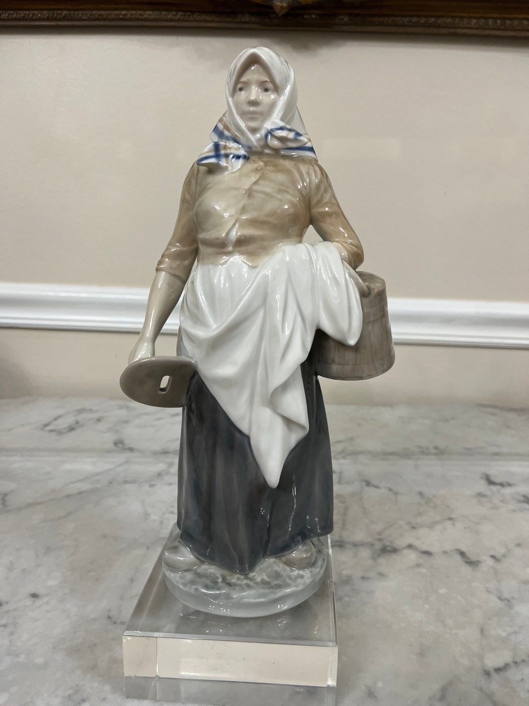 Royal Copenhagen 899 Milkmaid Porcelain Figurine by Etsy