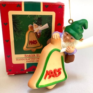 1985 Hallmark Keepsake Baker Elf ornament in box