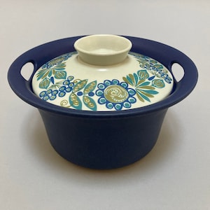 Vintage Figgjo Flint Tor Viking Flameware Casserole with Lid
