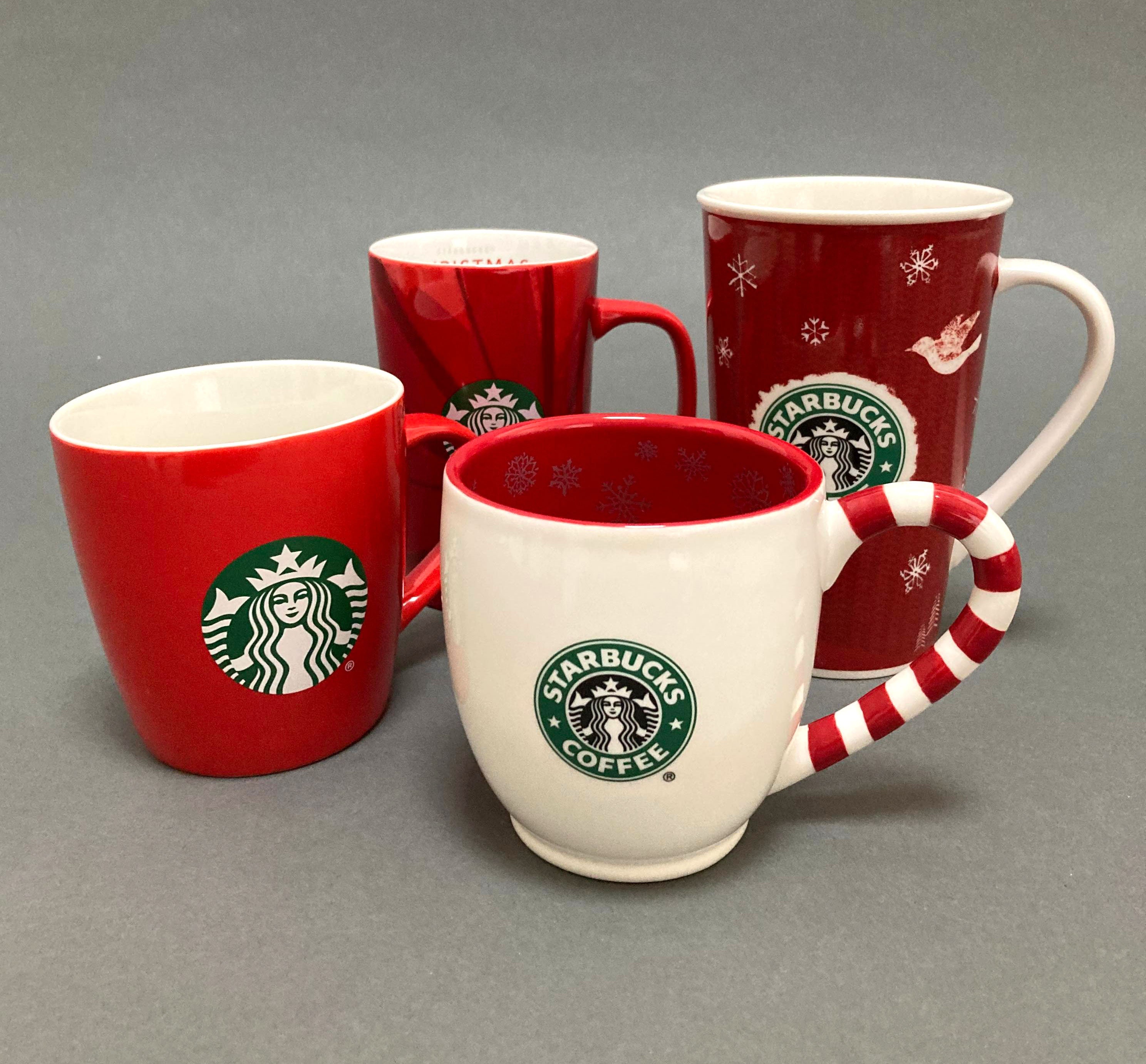 4 Starbucks Holiday Mugs 