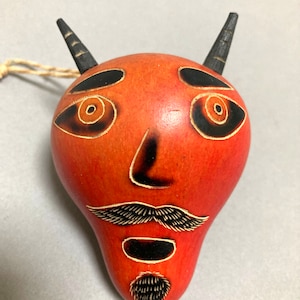 Handmade in Peru devil ornament