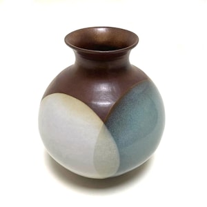 vintage 1960s MCM Robert Maxwell Pottery Craft vase, large 10.5 inches, California