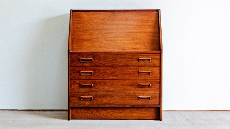 Mid Century Danish Modern Dyrlund Rosewood Secretary Desk