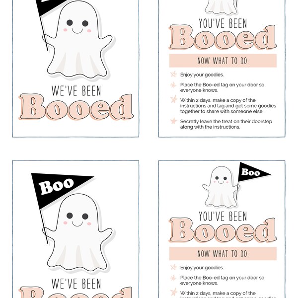 You've Been Booed Printable Halloween | Boo Kit | Printable Halloween Activity Kit | Halloween Neighborhood Tradition | Instant Download