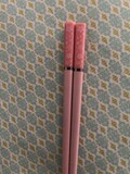 Japanese Sakura Pink Cherry Blossom Sushi Chopsticks W/ Free Handmade Silk Holder