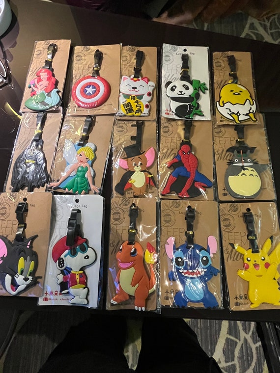 Character luggage tags cheap