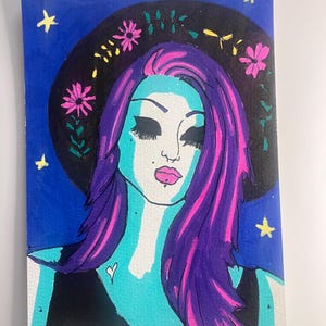 Witch Stevie Style *Original Art* 5 X 7
