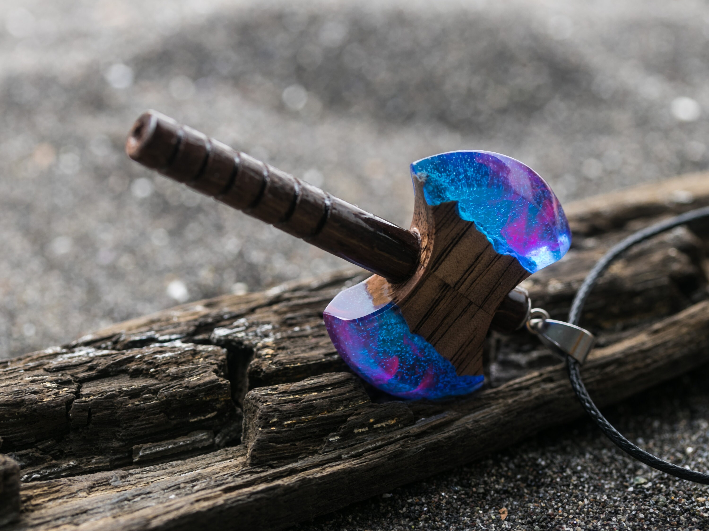 Pendant Norway Viking Axe Wooden axe resin sword epoxy hatchet Etsy