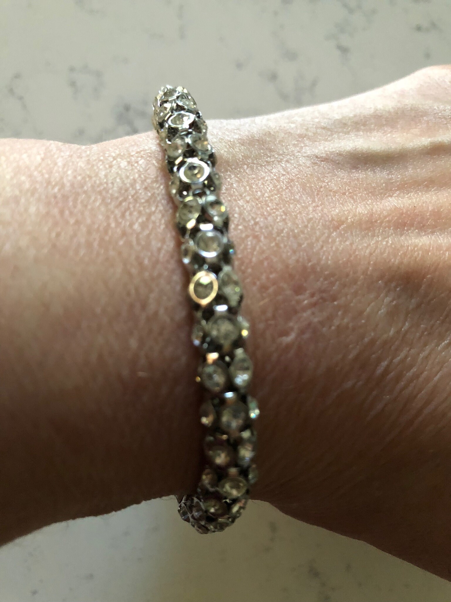 Vintage Bracelet, 1960s Rhinestone. Great Condition