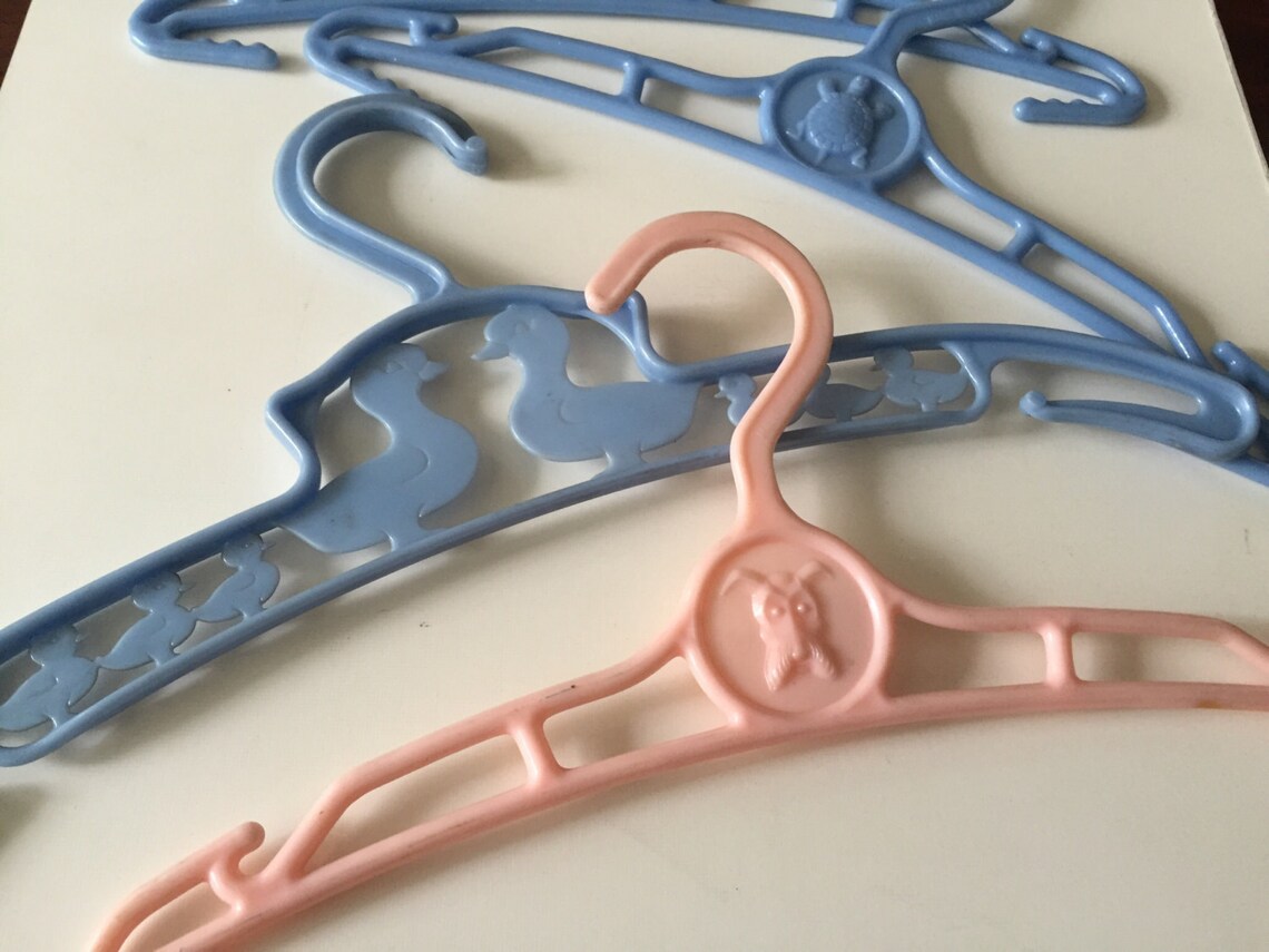 Vintage Baby Hangers Cute Pastel Nursery Colored Mini Etsy