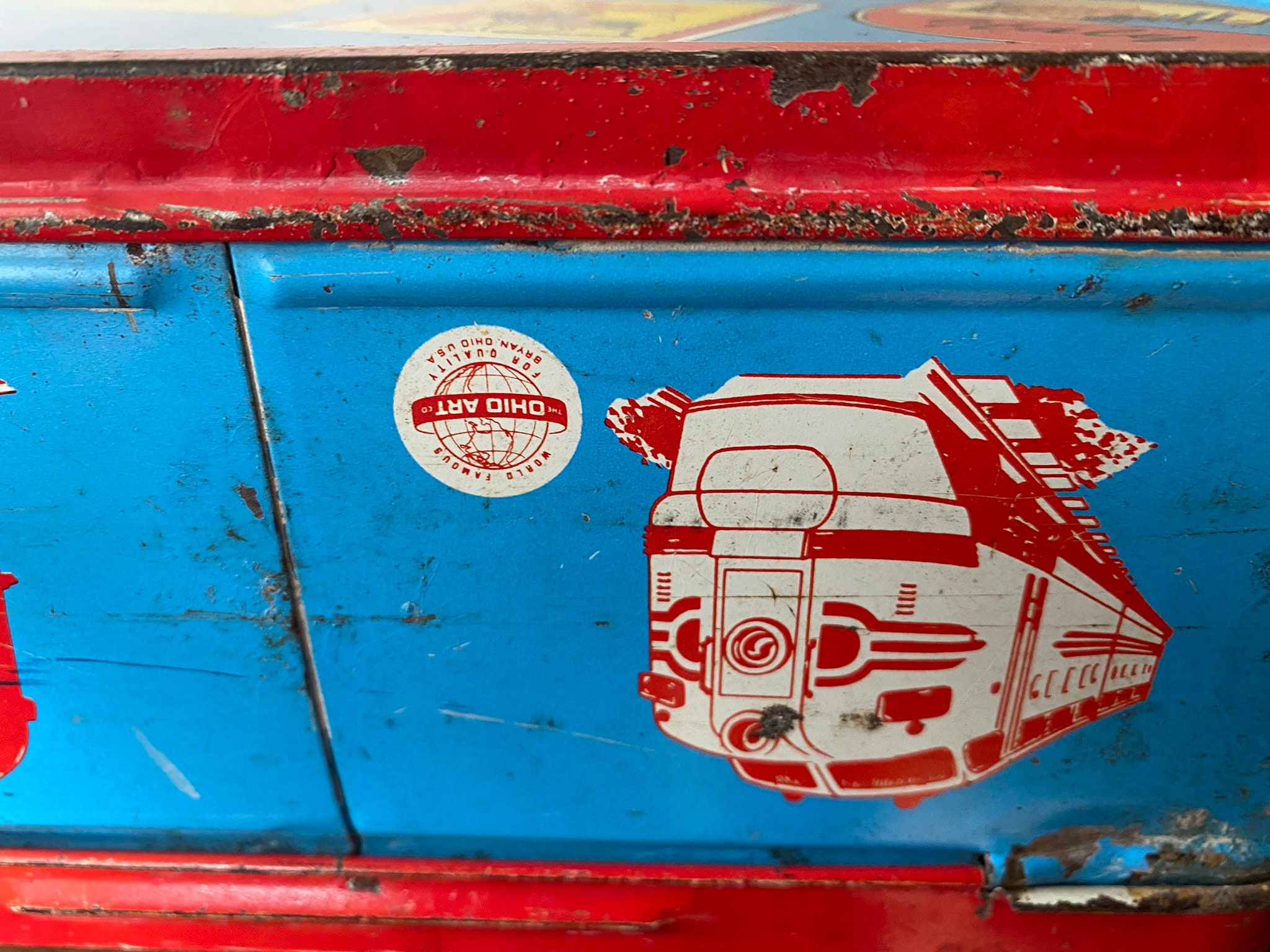 Vintage Lunchbox, Countries of the World, 1950's, Ohio Art Company