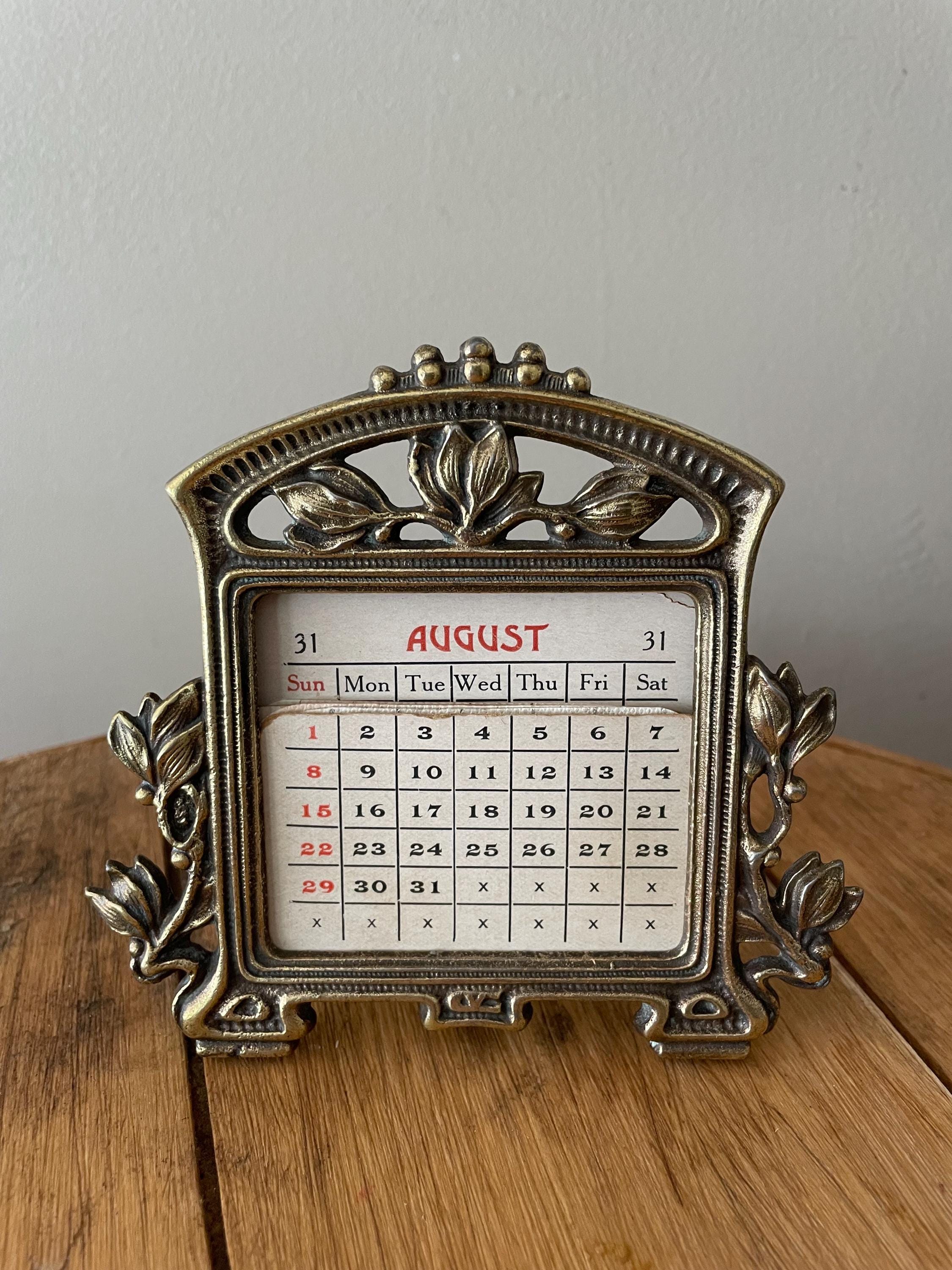 Brass Perpetual Calendar - Etsy