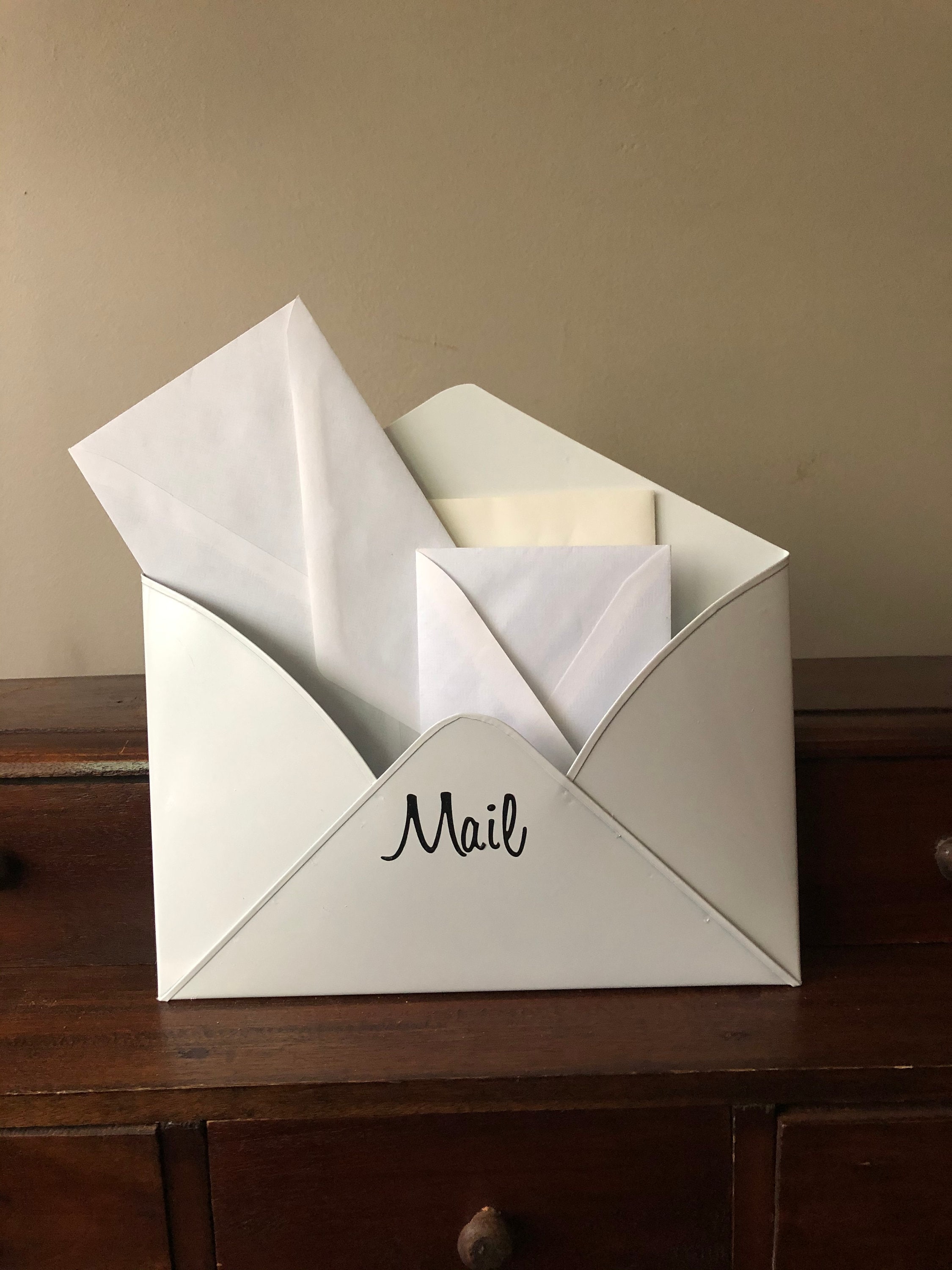 Hanging Wall File Holder Wall Mount Metal Wall File Organizer 3 Pockets - View #10