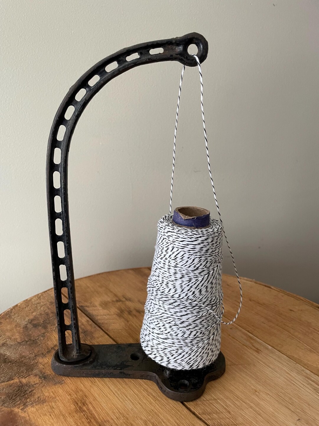 Antique Cast Iron String Holder, Unmarked , With Cone of String ...