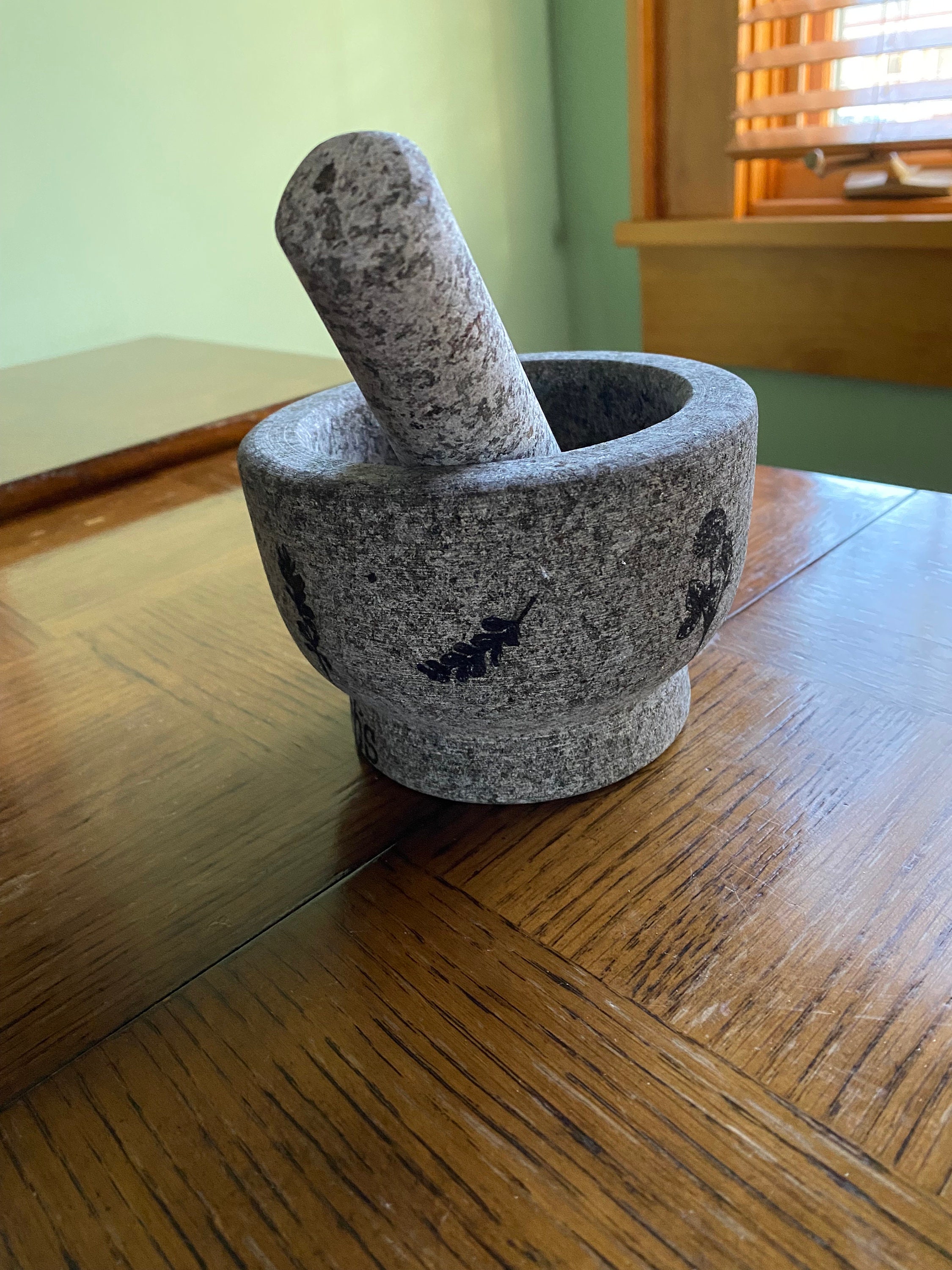 Vintage Granite Mortar and Pestle – terracotta home