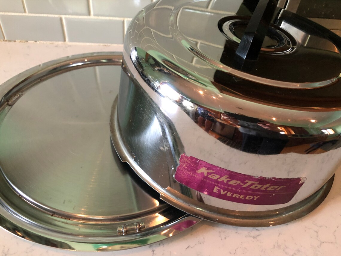 Vintage Stainless Steel Cake Carrier. 1950 Everedy Company. It Etsy