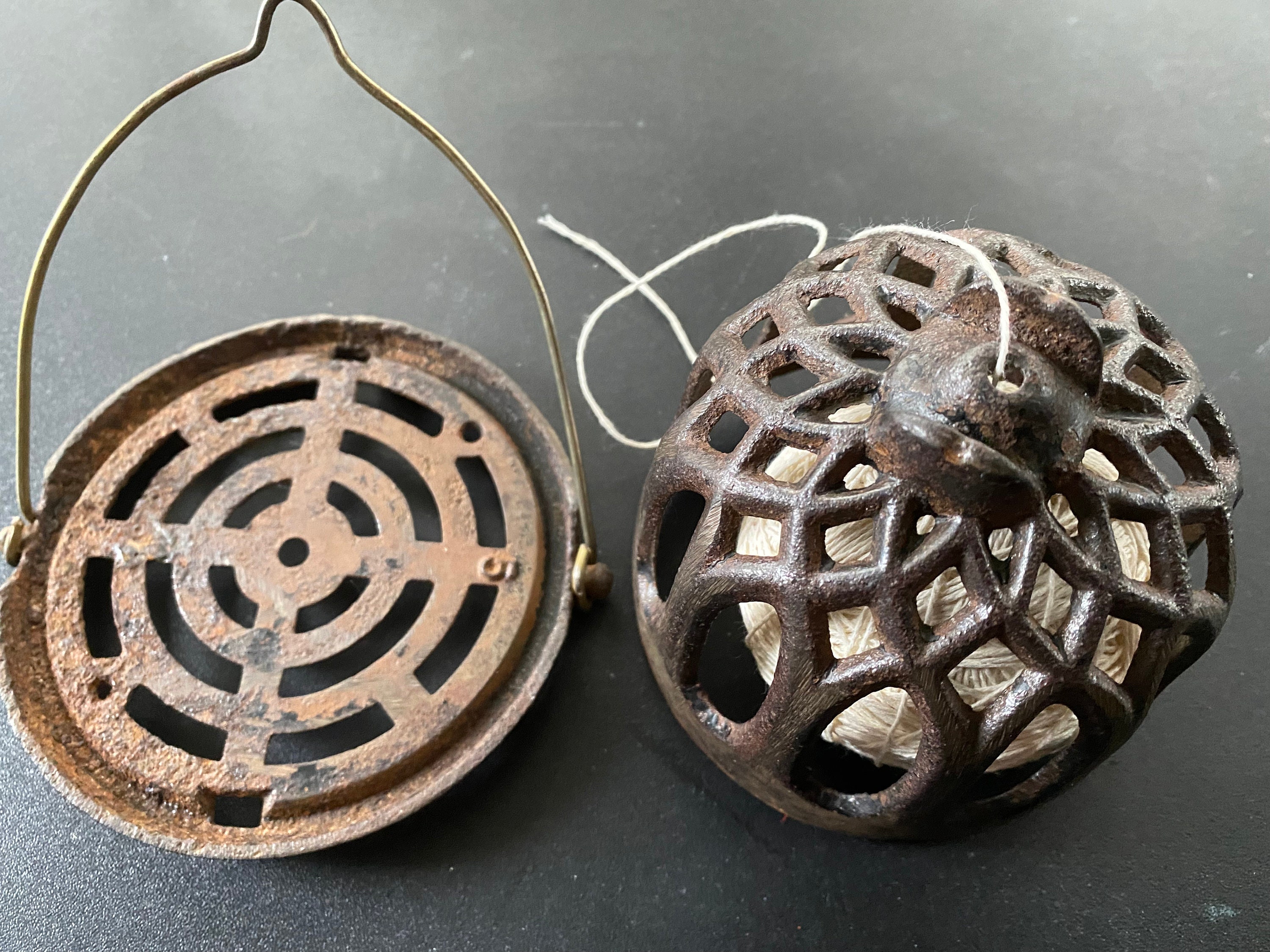 Antique Cast Iron String Holder Beautiful and Useful Old Etsy
