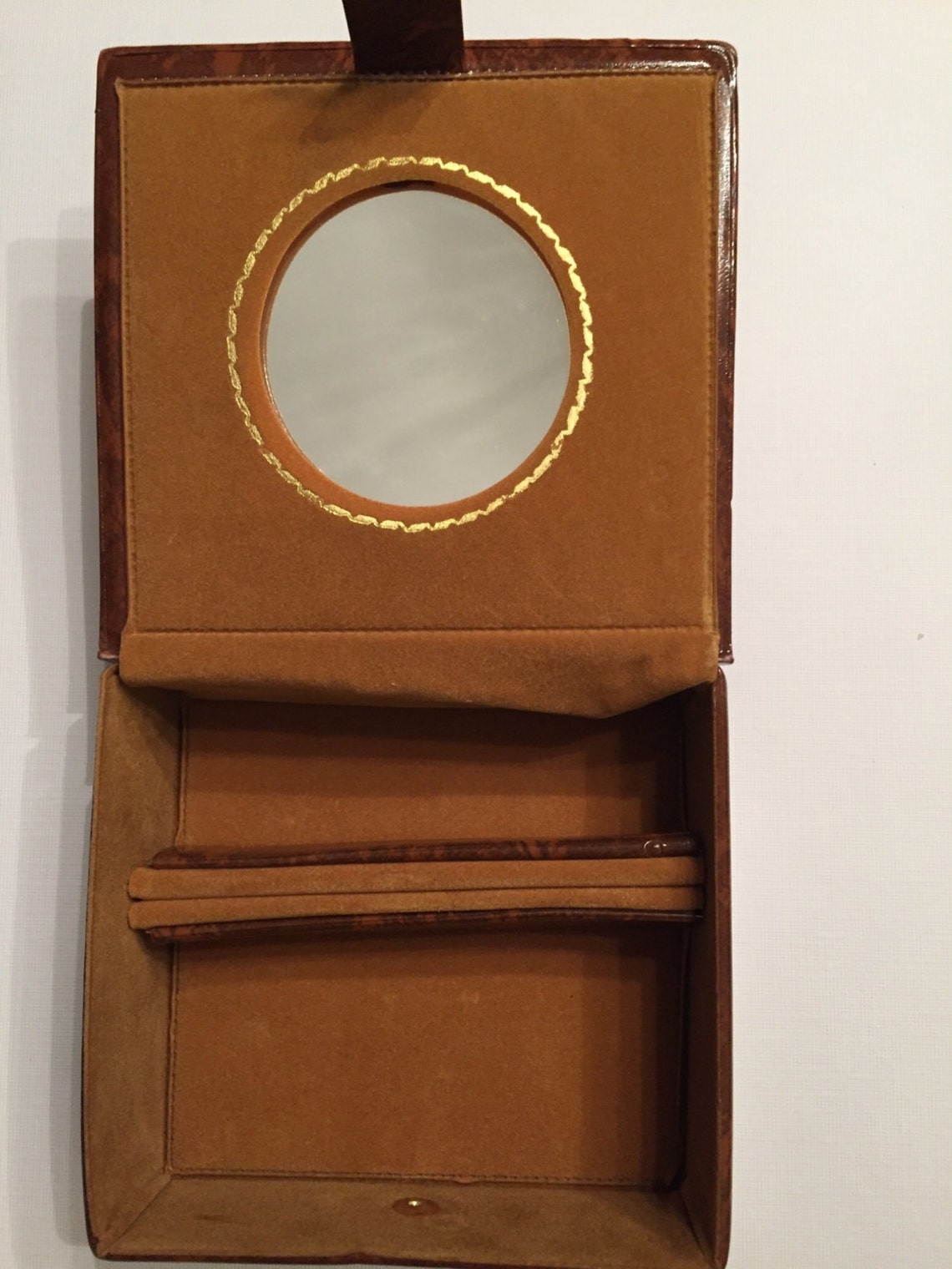 Vintage Jewelry Case Tab and Snap Closure Small or Travel Etsy