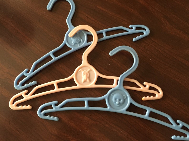 Vintage Baby Hangers Cute Pastel Nursery Colored Mini Etsy