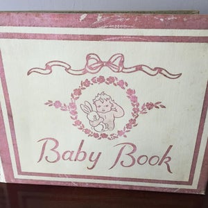 Vintage scrapbook, 1940&#39;s baby scrapbook, unused.  Very sweet and nostalgic album to chronicle your baby&#39;s every accomplishment.