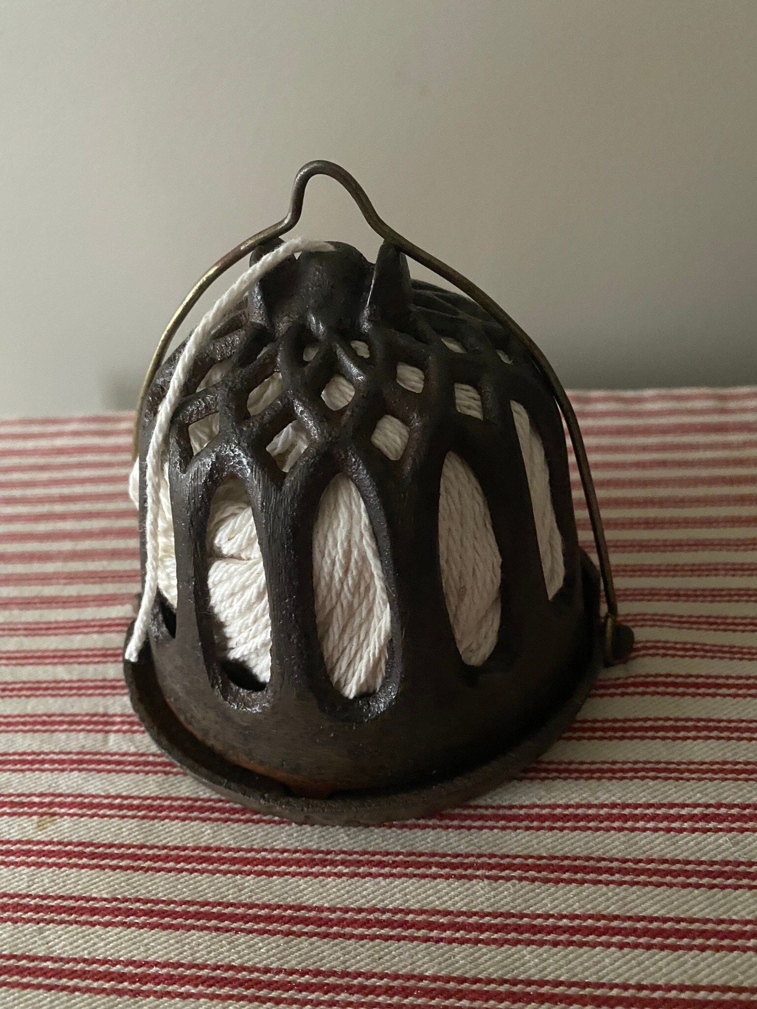 Antique Cast Iron String Holder Beautiful and Useful Old Etsy