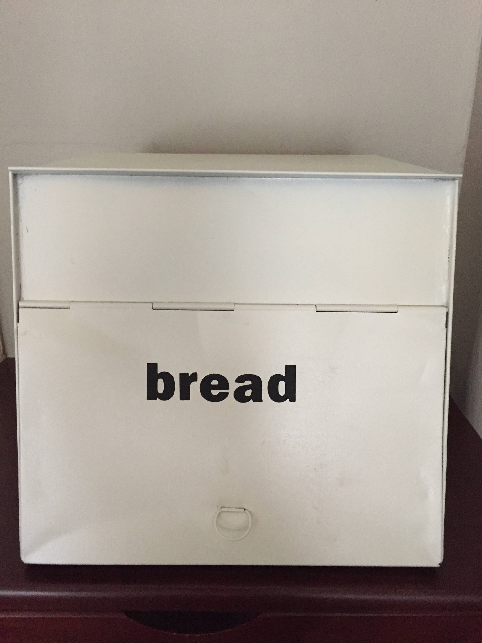 Antique Metal Bread Box Spray Painted With Applied Letters in Etsy