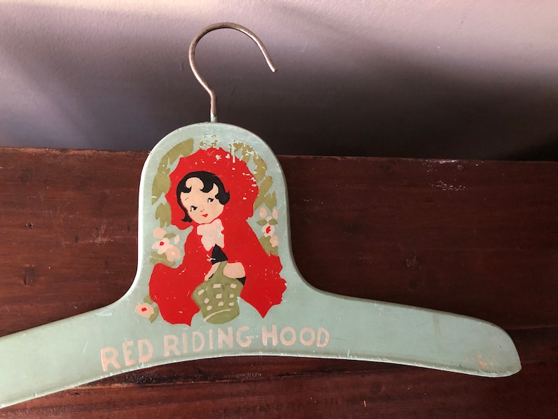 Vintage baby hanger Especially nice for baby girl or toddler Pretty vintage aqua color so sweet and shabby