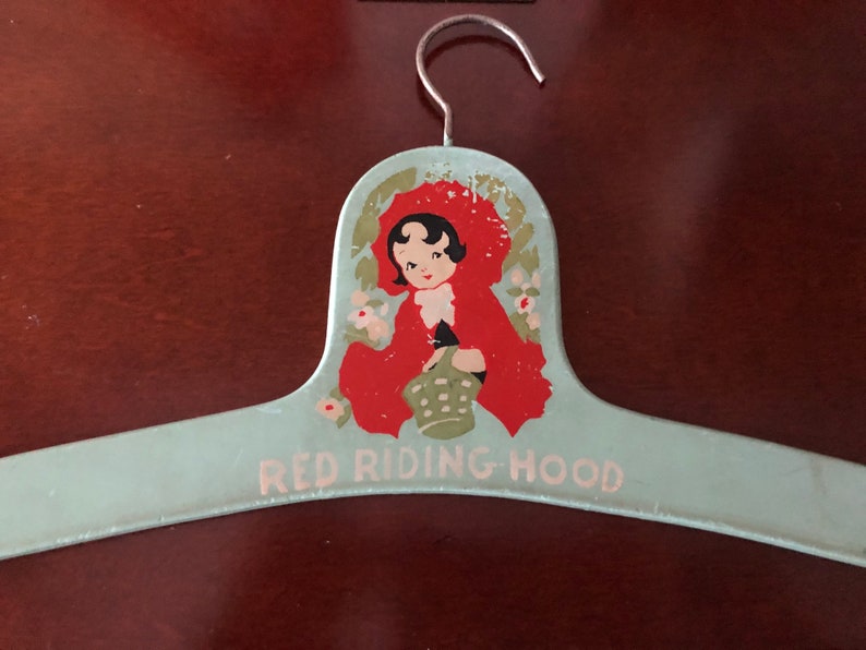 Vintage baby hanger Especially nice for baby girl or toddler Pretty vintage aqua color so sweet and shabby