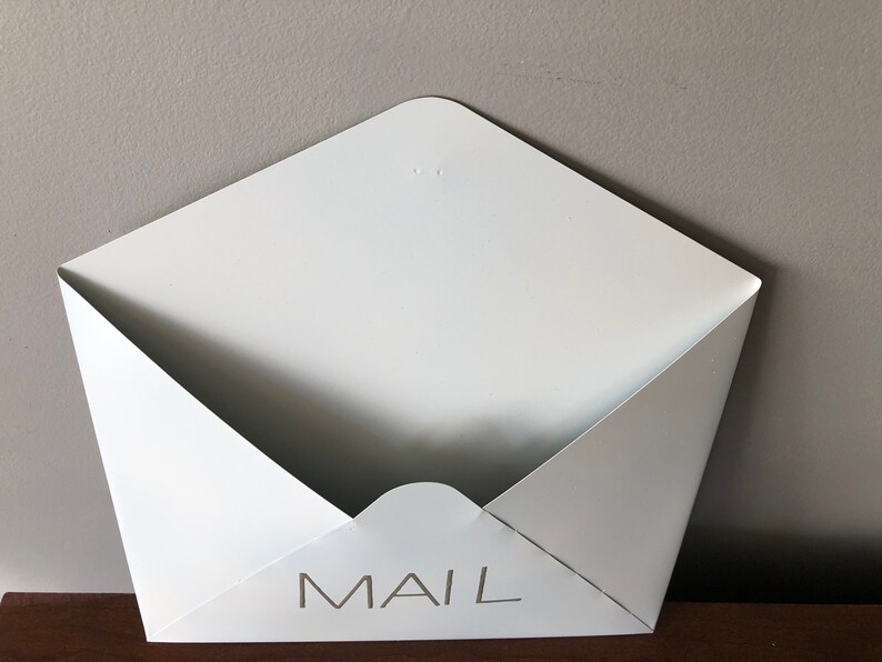 Wall Mail Holder Minimalistic Letter Holder Has Hanging Hook Etsy