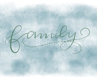 Arte murale scaricabile per famiglie